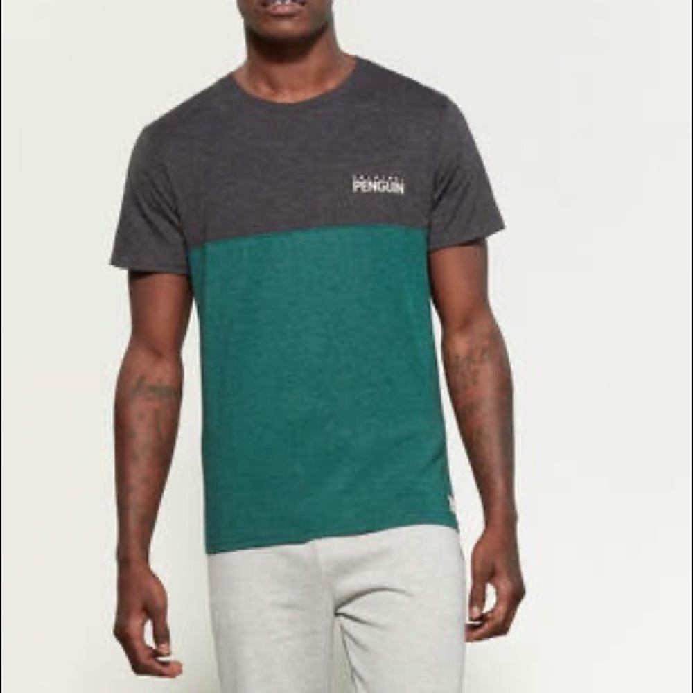 Penguin color block tee shirt
